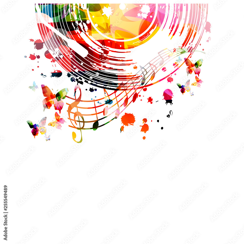 Music Background Wallpaper Abstract Backgrounds Stock Illustration -  Download Image Now - Backgrounds, Music, Musical Note - iStock