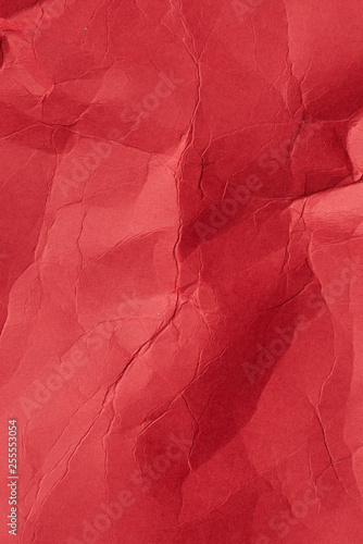 crumpled red paper