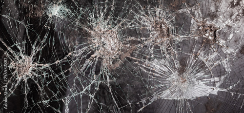 Abstract image of broken glass texture