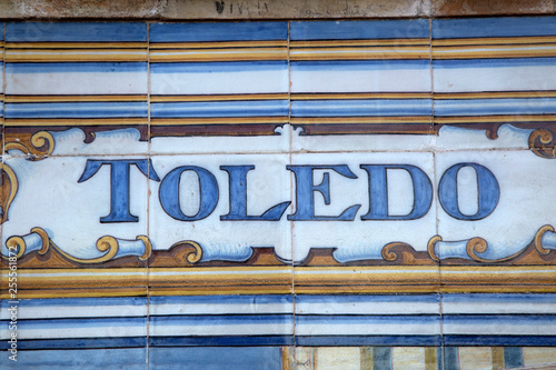 Toledo Sign, Plaza de Espana Square; Seville