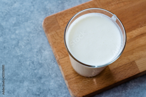 Turkish Drink Ayran or Kefir / Buttermilk made with yogurt.