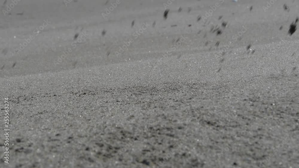 beach sand flying with the wind beach sand flying with the wind