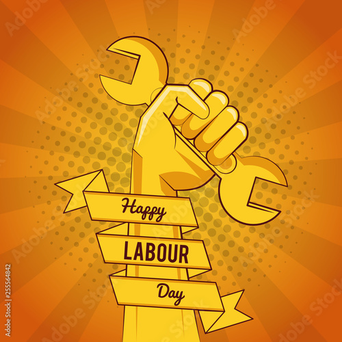 Happy labour day card