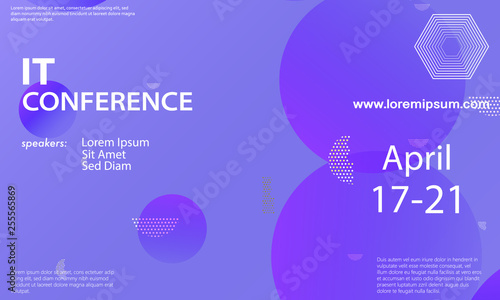 Conference announcement design template