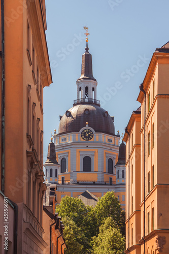 Katarina kyrka (Church of Catherine) is one of the major churches in central Stockholm, Sweden. Baroque architecture. photo