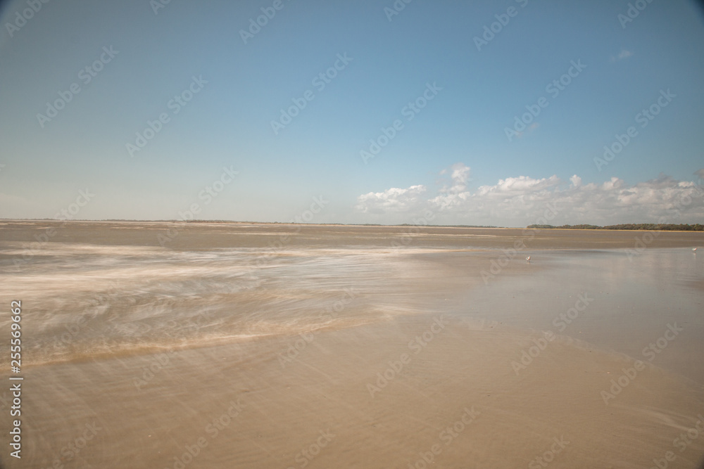 sand ocean copy space background