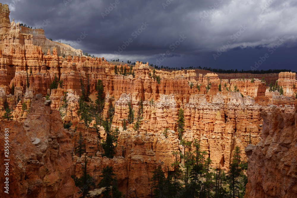 cloudy day in bryce canyon utah