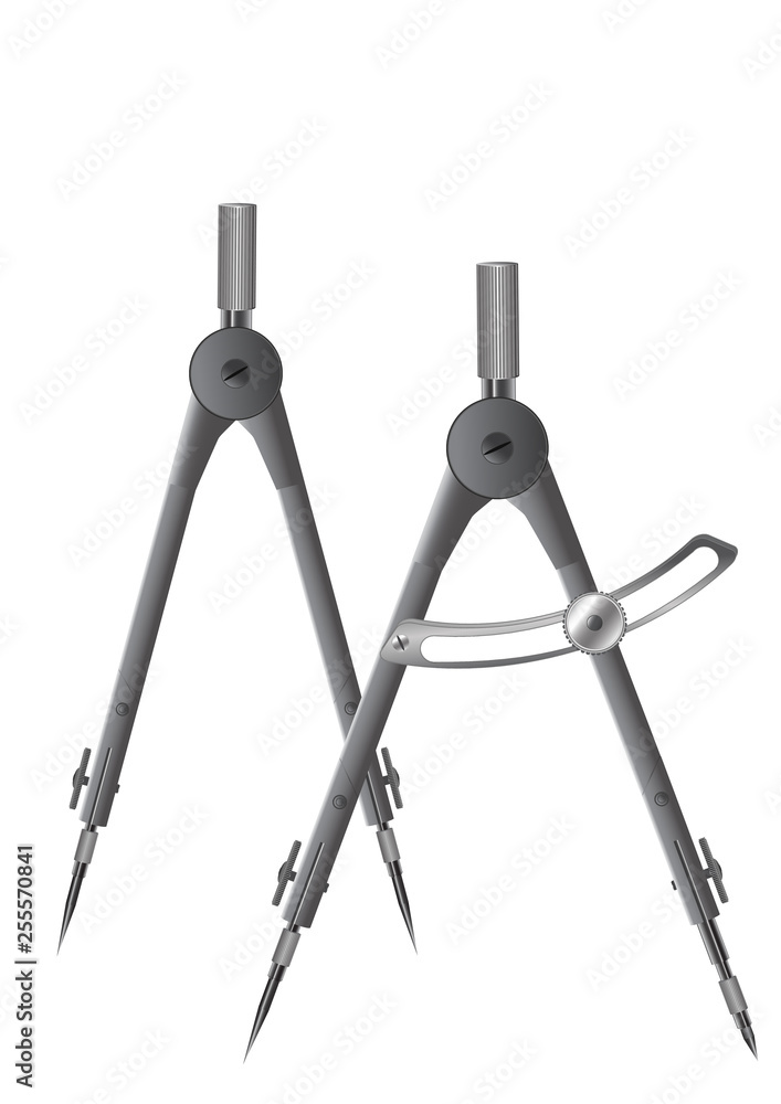 Metal compass for use in drawing works and geometry lessons, schoolchildren and students in educational institutions. Metal compass for use in drawing works and geometry lessons, schoolchildren and students in educational institutions.