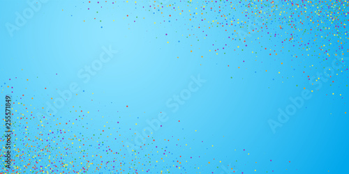 Festive confetti. Celebration stars. Colorful conf