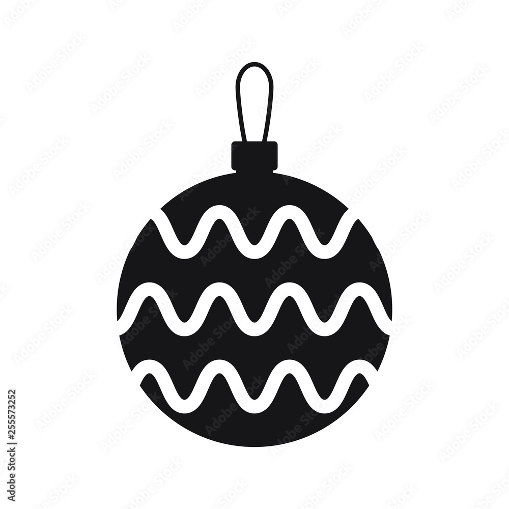 Christmas Tree Toy. Christmas ball icon. Flat design. Vector illustration Christmas Tree Toy. Christmas ball icon. Flat design. Vector illustration