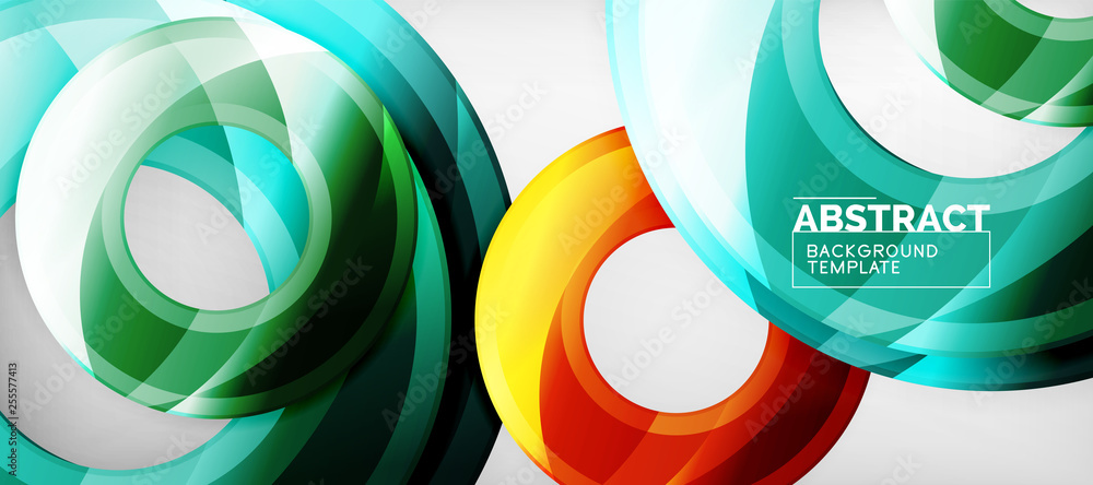 Glossy circles geometric background Glossy circles geometric background