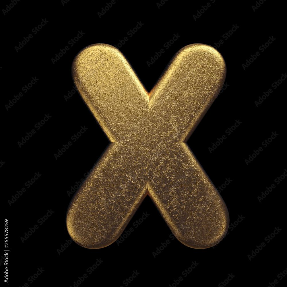 Gold letter X - Upper-case 3d precious metal font - suitable for fortune, business or luxury related subjects Gold letter X - Upper-case 3d precious metal font - suitable for fortune, business or luxury related subjects