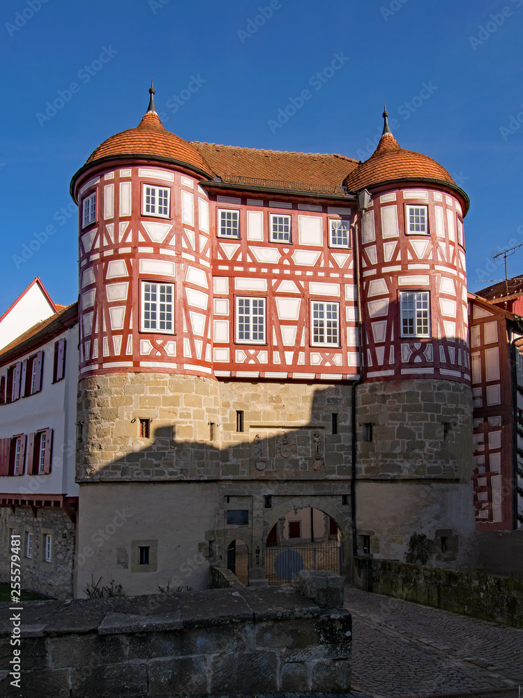 Das alte Schloss in Gaildorf im Landkreis Schwäbisch Hall in Baden-Württemberg, Deutschland 