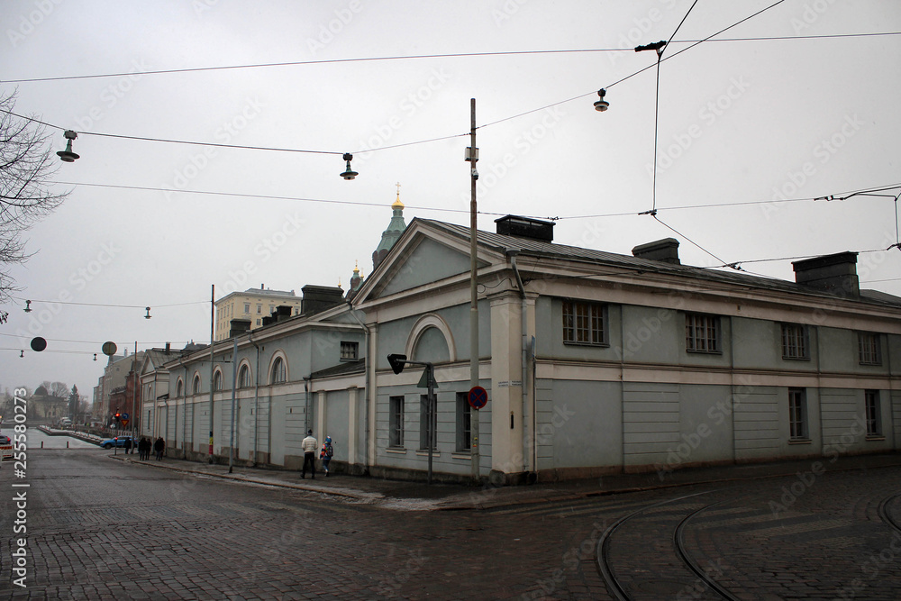 Monumental architecture of Helsinki old town, Finland