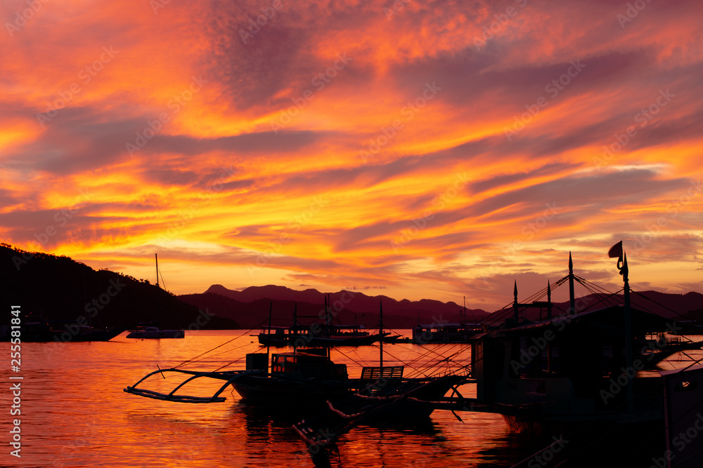 Firesky in Coron Sunset