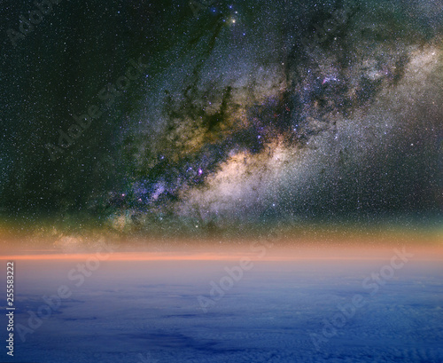 Milky Way above the clouds.