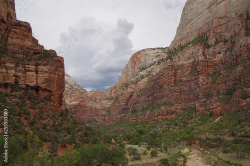 high mountain tops in zion national park