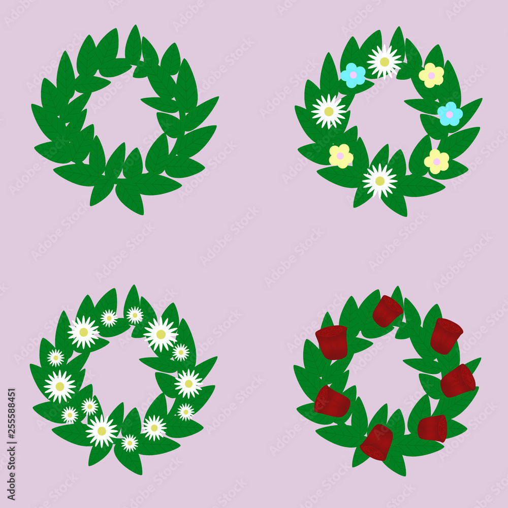wreaths with different colors wreaths with different colors