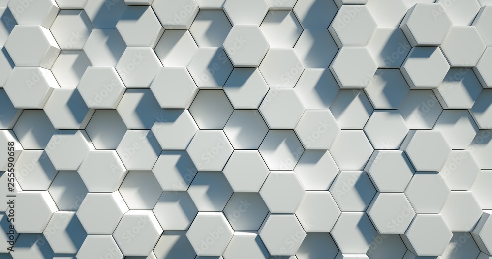 hexagons wave Stock Illustration | Adobe Stock