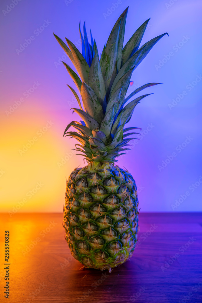 Pineapple on the table Orange & Purple Pineapple on the table Orange & Purple