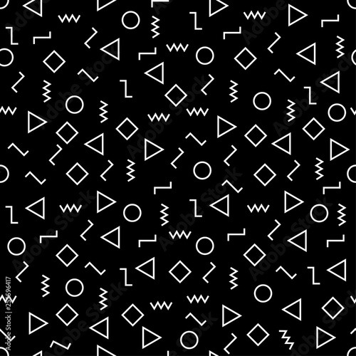Vector modern abstract geometry memphis pattern.Colour seamless geometric background . Subtle pillow and bed sheet minimal design. Creative art deco. Hipster fashion print. Vector illustration EPS10.