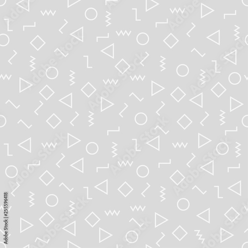 Vector modern abstract geometry memphis pattern.Colour seamless geometric background . Subtle pillow and bed sheet minimal design. Creative art deco. Hipster fashion print. Vector illustration EPS10.