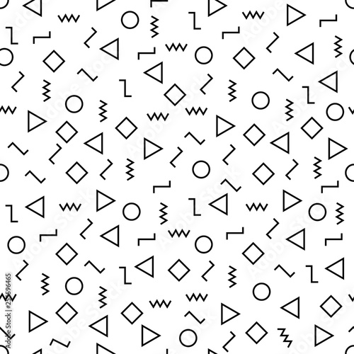 Vector modern abstract geometry memphis pattern.Colour seamless geometric background . Subtle pillow and bed sheet minimal design. Creative art deco. Hipster fashion print. Vector illustration EPS10.