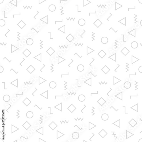 Vector modern abstract geometry memphis pattern.Colour seamless geometric background . Subtle pillow and bed sheet minimal design. Creative art deco. Hipster fashion print. Vector illustration EPS10.