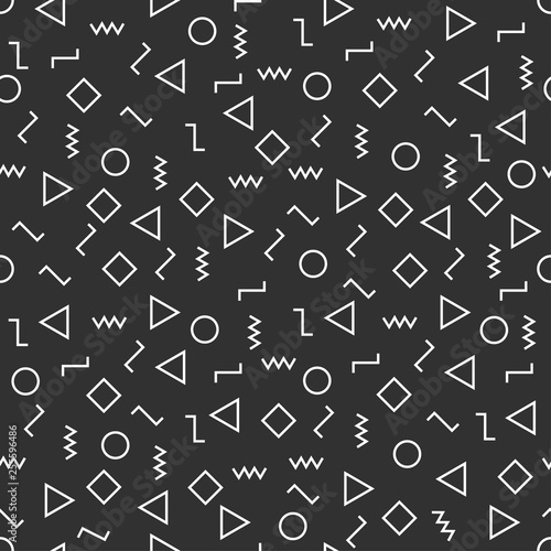 Vector modern abstract geometry memphis pattern.Colour seamless geometric background . Subtle pillow and bed sheet minimal design. Creative art deco. Hipster fashion print. Vector illustration EPS10.
