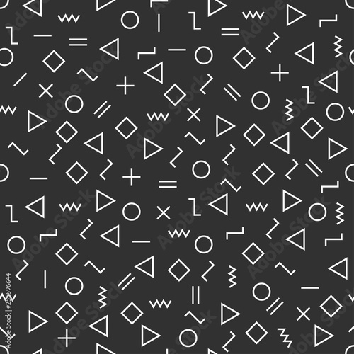 Vector modern abstract geometry memphis pattern.Colour seamless geometric background . Subtle pillow and bed sheet minimal design. Creative art deco. Hipster fashion print. Vector illustration EPS10.