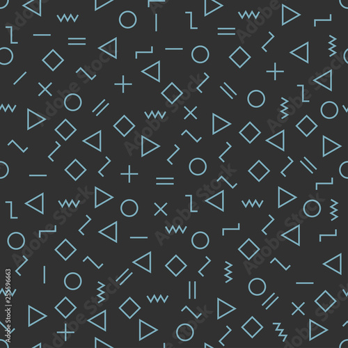 Vector modern abstract geometry memphis pattern.Colour seamless geometric background . Subtle pillow and bed sheet minimal design. Creative art deco. Hipster fashion print. Vector illustration EPS10.
