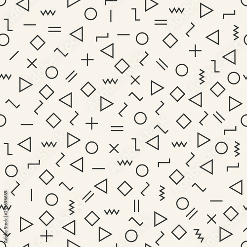 Vector modern abstract geometry memphis pattern.Colour seamless geometric background . Subtle pillow and bed sheet minimal design. Creative art deco. Hipster fashion print. Vector illustration EPS10.