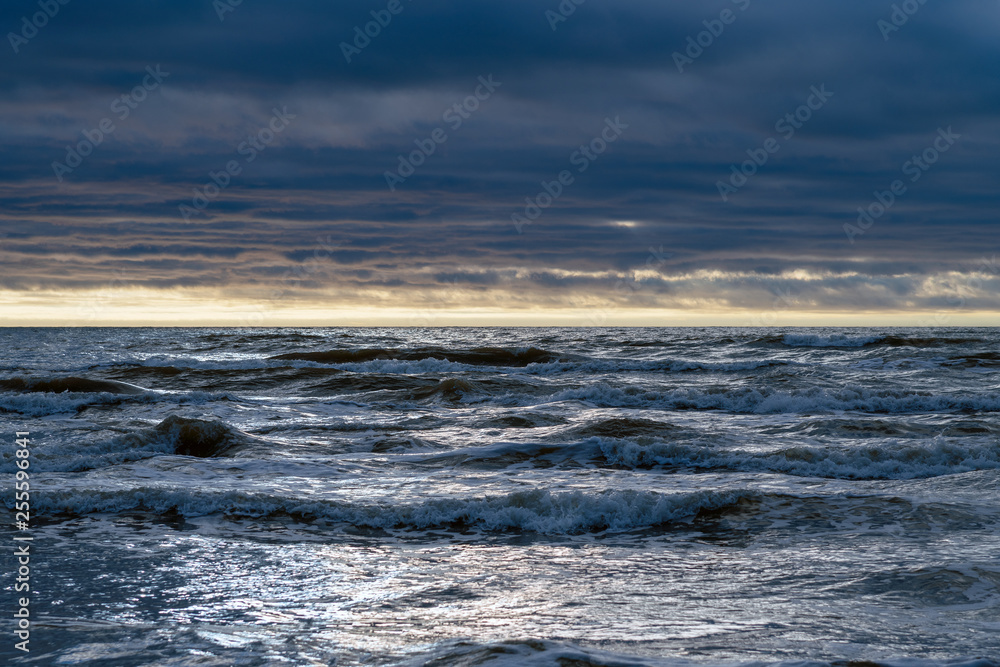 Evening on Baltic sea.