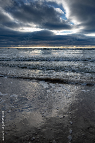 Evening on Baltic sea.