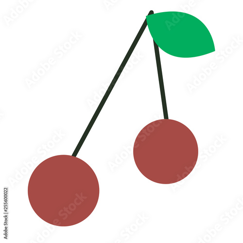 cherry color simple illustration
