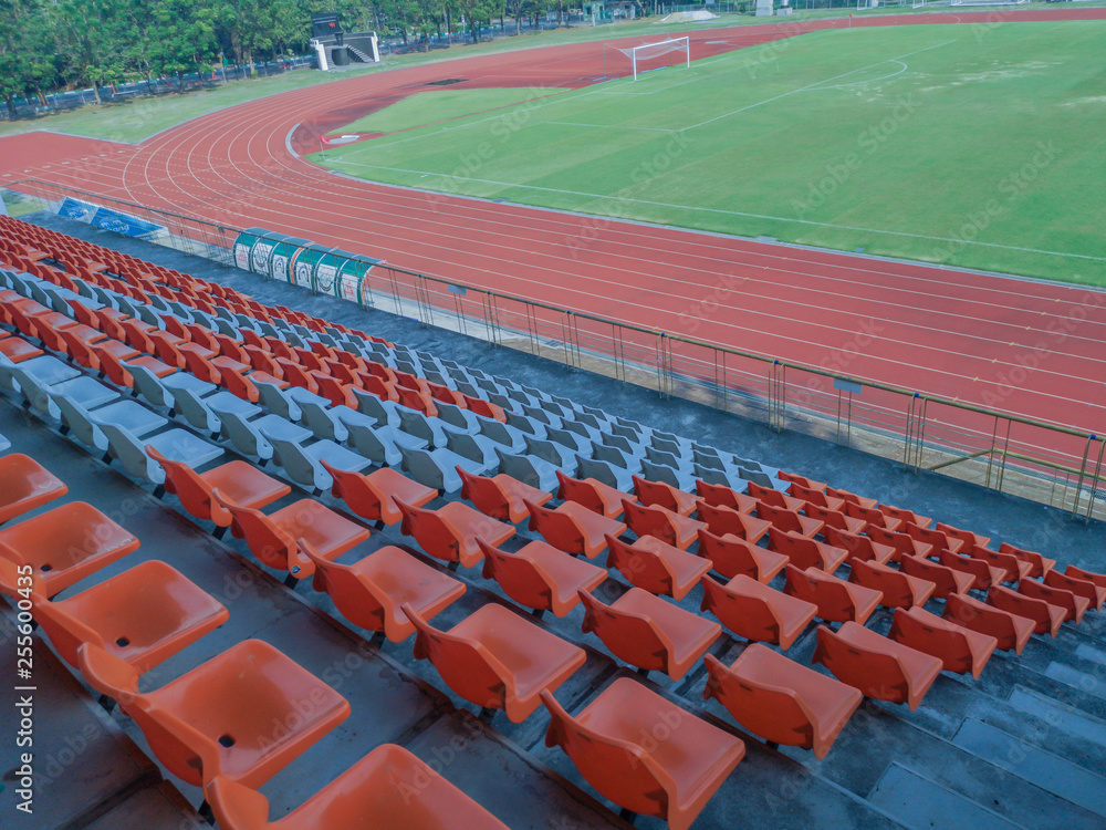 Race track inside a stadium. Stock Photo | Adobe Stock