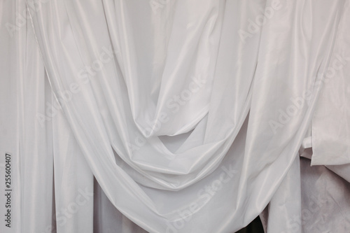 white cloth folds background