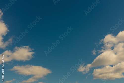 blue sky with white clouds