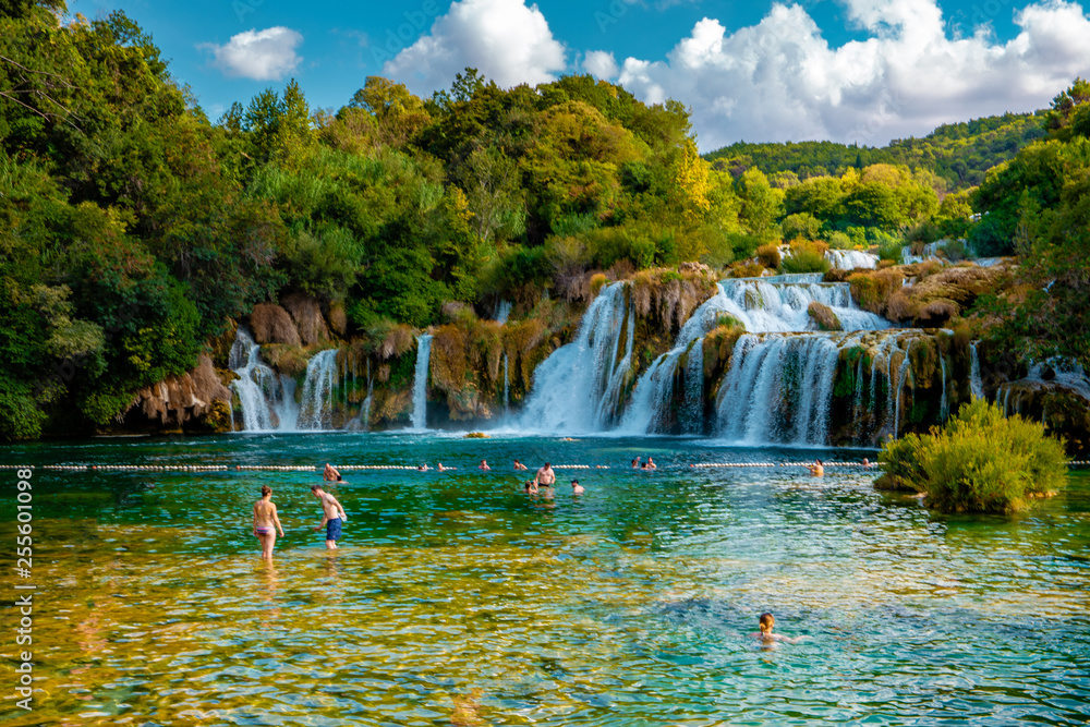 KRKA Waterfalls, krka national park Croatia - obrazy, fototapety, plakaty 