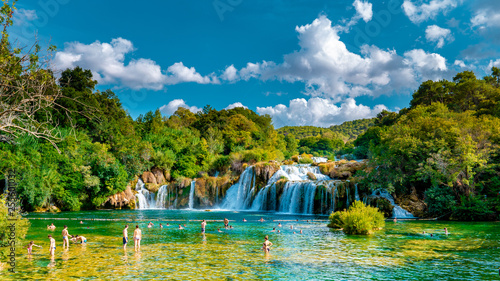 Fototapeta Naklejka Na Ścianę i Meble -  KRKA Waterfalls, krka national park Croatia