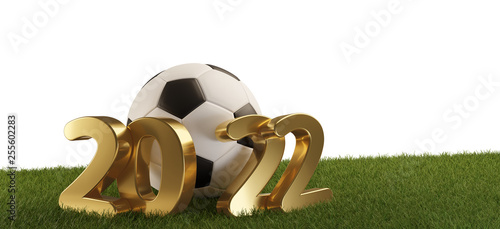 soccer ball 2022. 3d-illust...