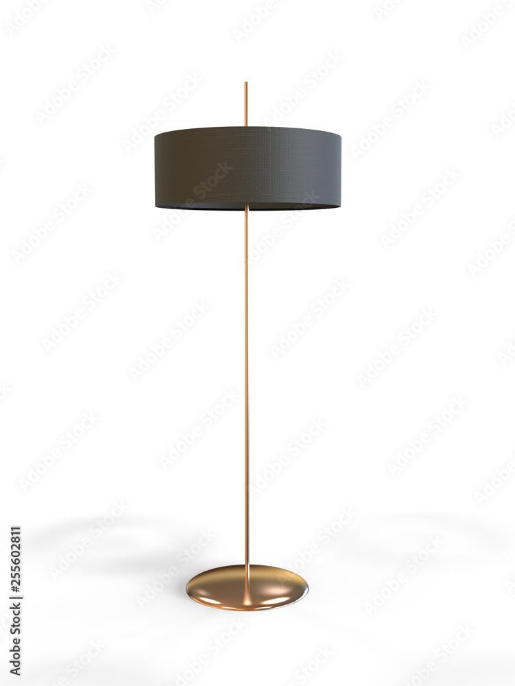 3D illustration of a modern floor lamp 3D illustration of a modern floor lamp