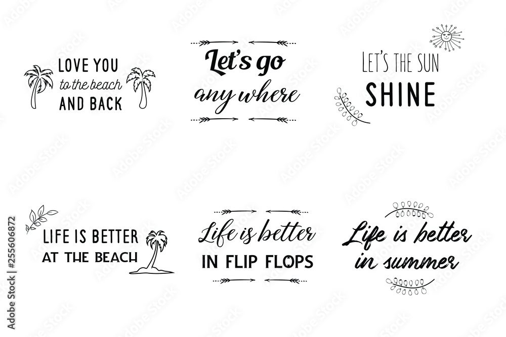 Summer Holidays, travel, vacation. Calligraphy sayings for print. Vector Quotes for typography and Social media post Summer Holidays, travel, vacation. Calligraphy sayings for print. Vector Quotes for typography and Social media post