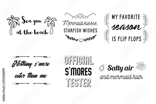 Summer Holidays  travel  vacation. Calligraphy sayings for print. Vector Quotes for typography and Social media post