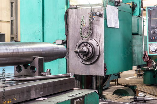 Production workshop, machine tools and equipment for metalworking at a machine-building enterprise.