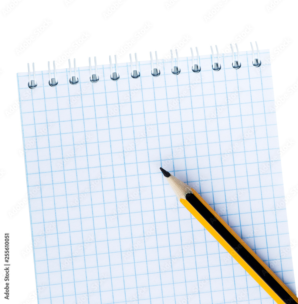 Blank notebook with pencil. Blank notebook with pencil.