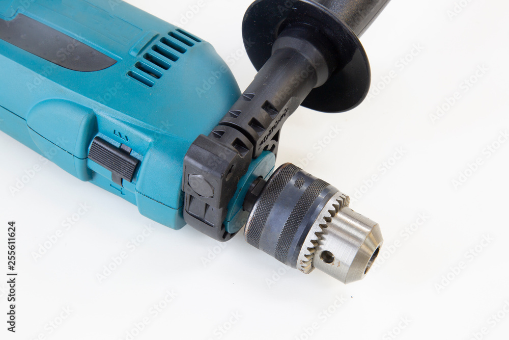 electric drill on white background electric drill on white background