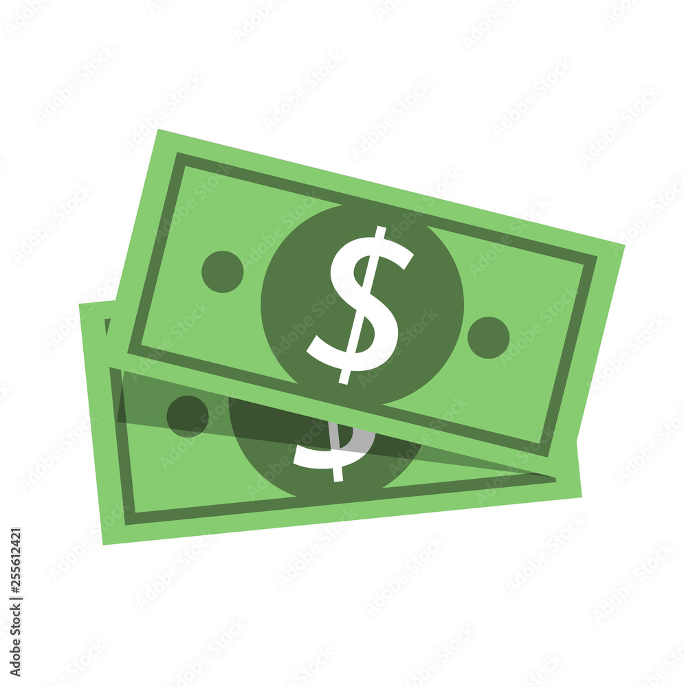 Vector Flat Design Dollar money cash icon, cash register, money payment, dollar sign, currency Vector Flat Design Dollar money cash icon, cash register, money payment, dollar sign, currency