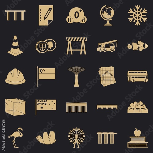 Redeployment icons set. Simple set of 25 redeployment vector icons for web for any design