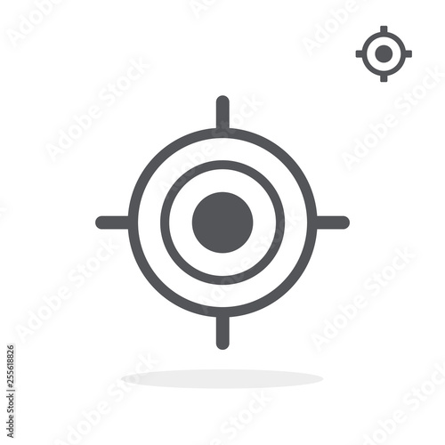 Target icon vector. Target vector graphic illustration